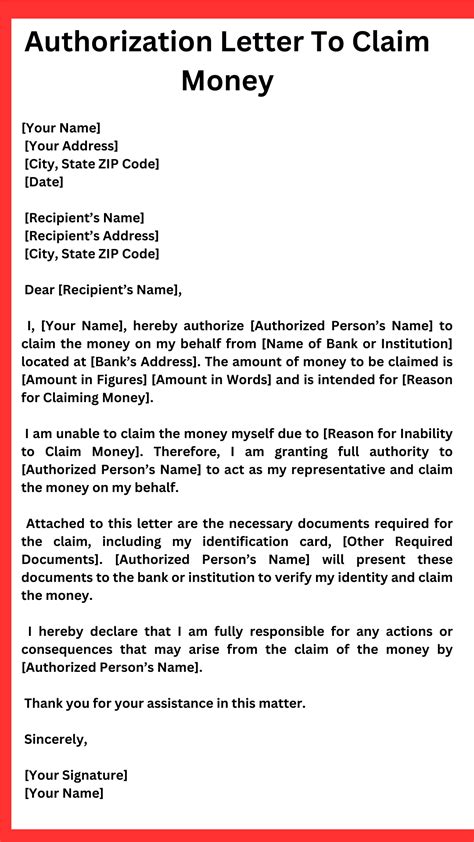 sample of authorization letter to claim money tagalog|Authorization Letter to Claim Money: Tips and Examples.